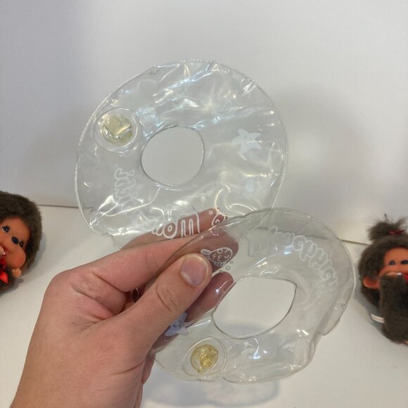 Monchhichi Keychain Water Tube Pair Sekiguchi Doll Toy Plush Japanese Monkey - Picture 13 of 14